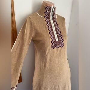 NEW M Athleta RARE snowcat alpine sweater dress tunic Nordic cotton ca…
